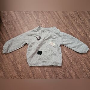 Carters Gray Baby 12 Month Old Sweatshirt with Bow Appliqués